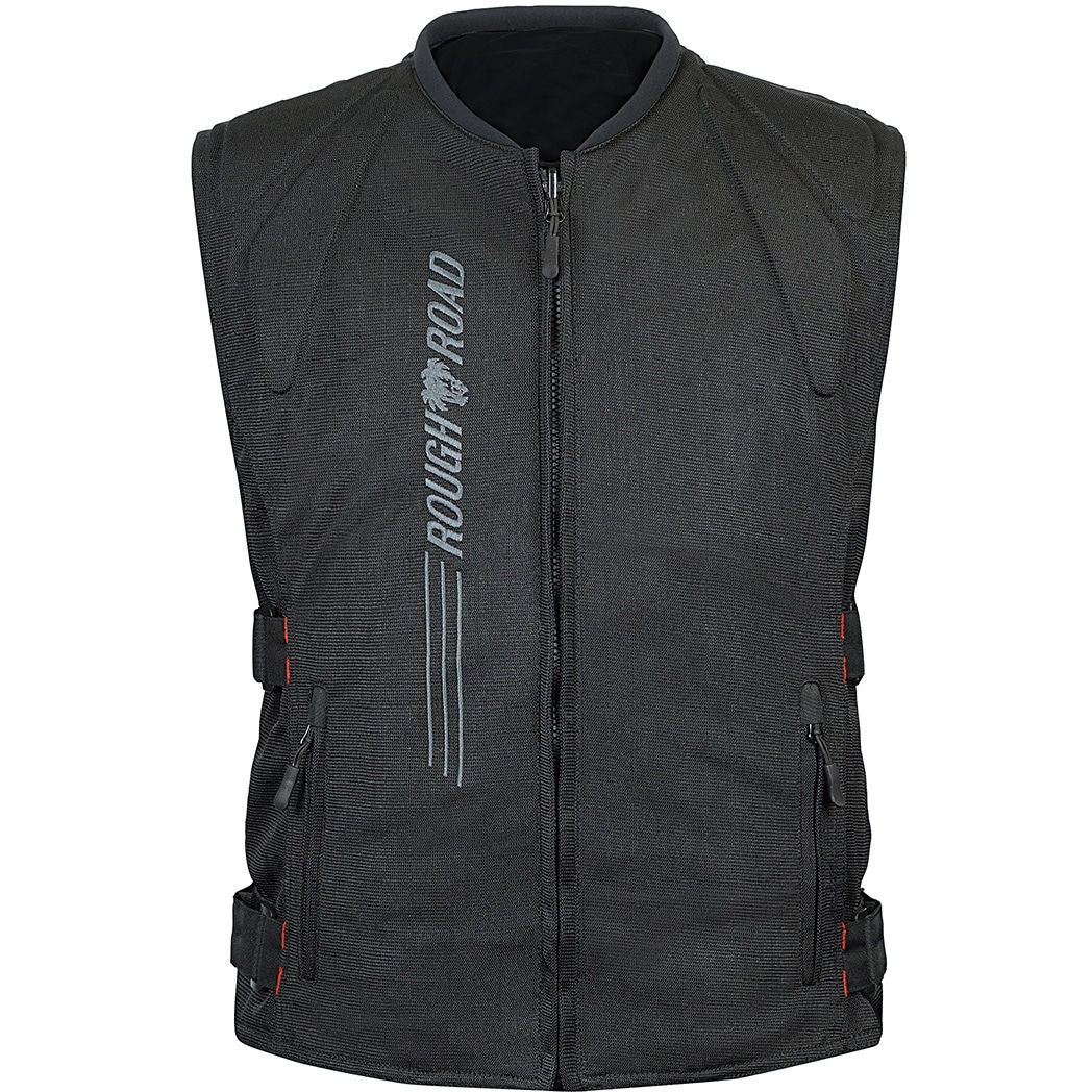 RR10061BK-LG4 ボディープロテクターベスト ラフアンドロード ブラックロゴ色 サイズLL  RR10061BK-LG4