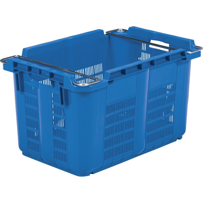 10900201BL503 サンテナー A97 H サンコー(三甲) ブルー色 容量96.6L 外寸(幅×奥行×高さ)712×472×398mm 1個