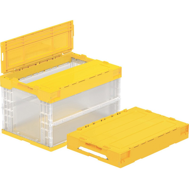 56209000TMYE310 サンクレットオリコン L51B-T サンコー(三甲) 容量49.8L 透明/イエロー色 高さ(内寸)304mm外寸(幅×奥行×高さ)530×366×334mm 1個