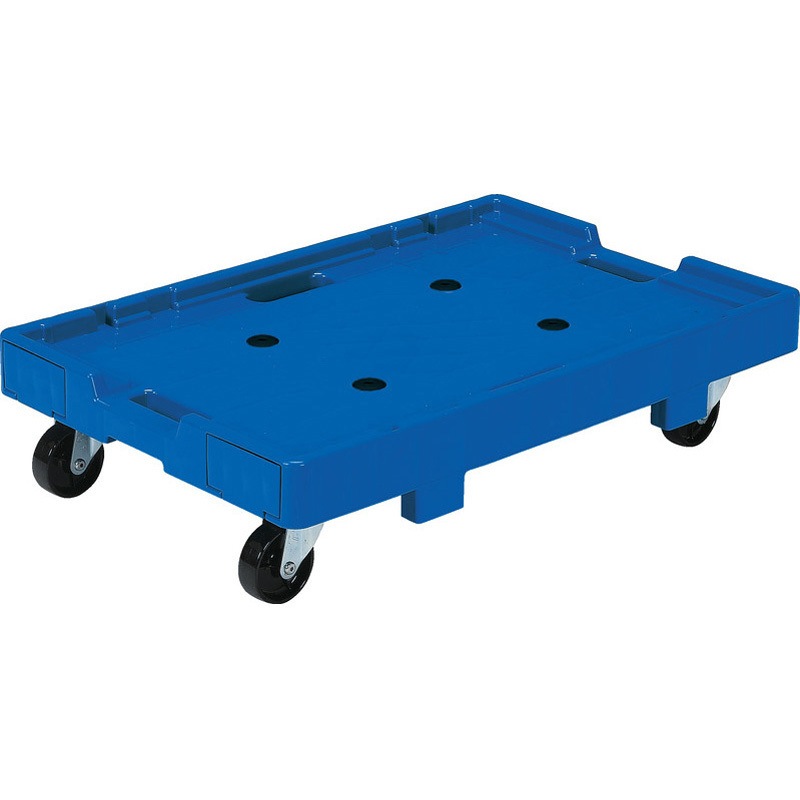 80246102BLCOPGR603 サンキャリー 7046 セット(黒ナイロン車) サンコー(三甲) PP製 ブルー/グリーン色  1台