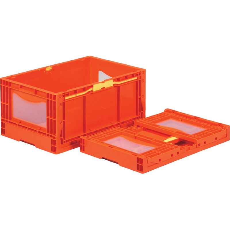 55968000OR308TM マドコンEP52B サンコー(三甲) 容量51.5L オレンジ/透明色 高さ(内寸)269mm 1個