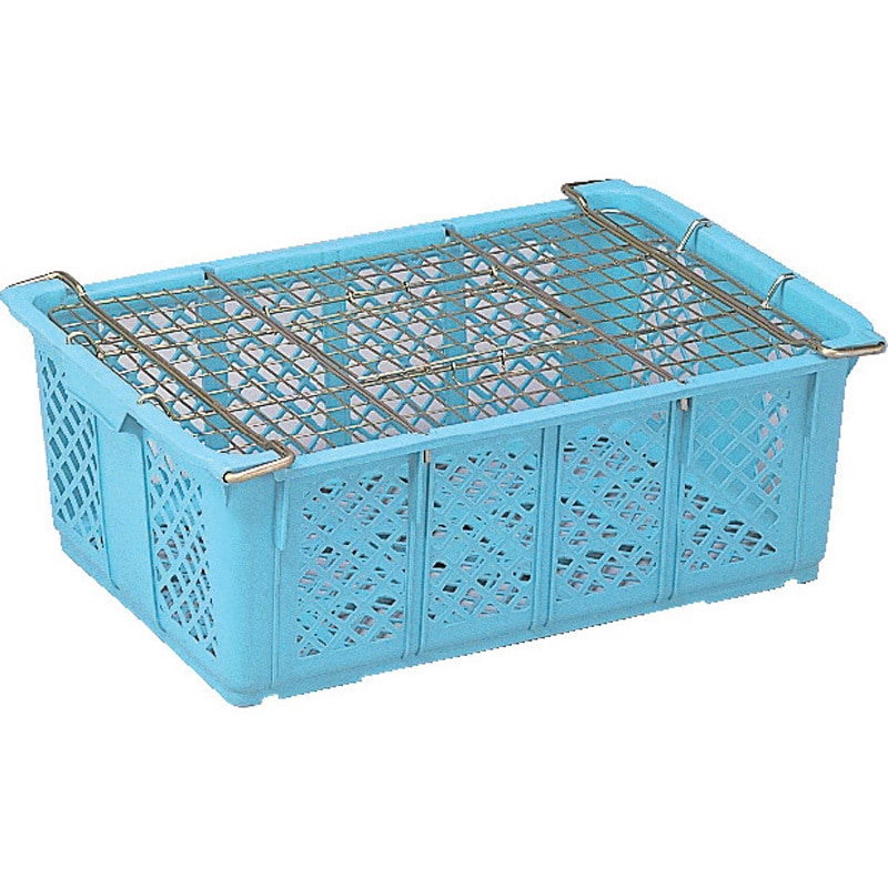 10910002BL502 鳥篭 金網蓋付(標準) サンコー(三甲) ライトブルー色 容量81.4L