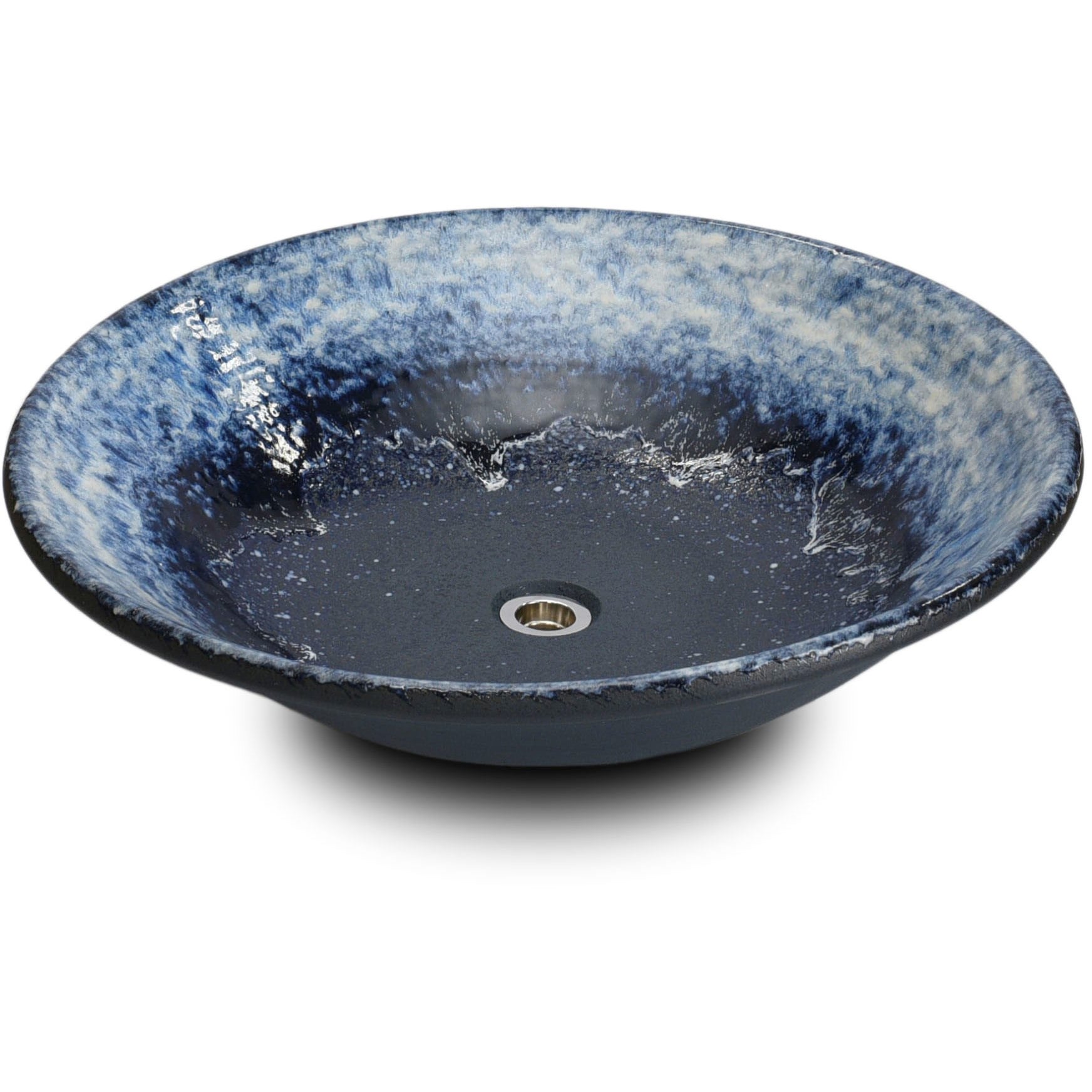 016-500 手洗い鉢 青白窯変(あおしろようへん) 1個 利休信楽 【通販モノタロウ】