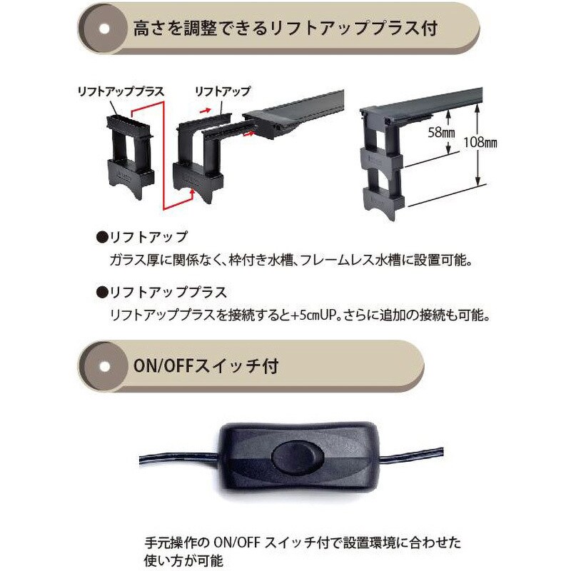 1200 水槽用 照明ライト マルチカラーLED 1個 ゼンスイ 【通販