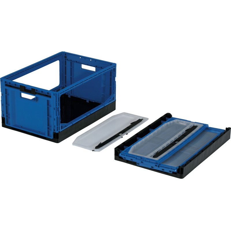 55967000BKBLNGETM1 マドコンラックEP78B(長側扉有り) サンコー(三甲) ブラック/透明/ブルー色 高さ(内寸)315mm 1個