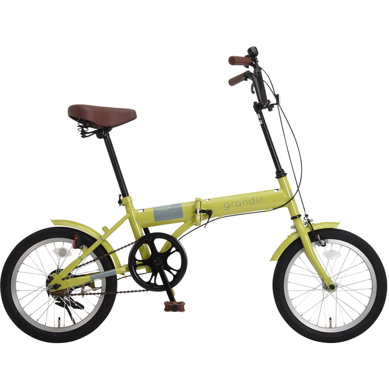 67028 Grandir GR-16 折りたたみ自転車 GRANDIR グリーン色 タイヤ