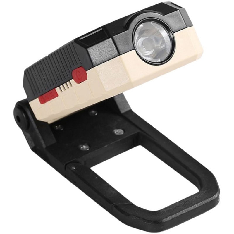 L13076 LEDワークライト 充電式 カラビナフック マグネット付き 1個