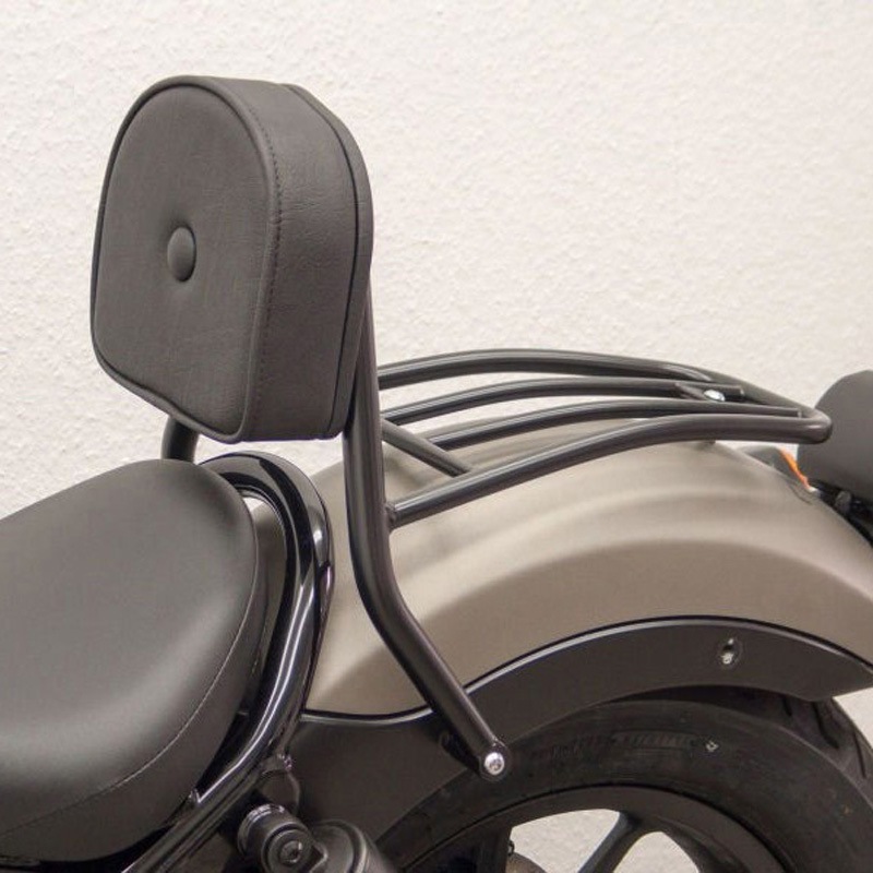 7251 ドライバーシーシーバー + パッド， キャリアー ブラック Fehling (フェーリング) 適合車種Honda CMX 500 Rebel (PC56A) (2013-2017)