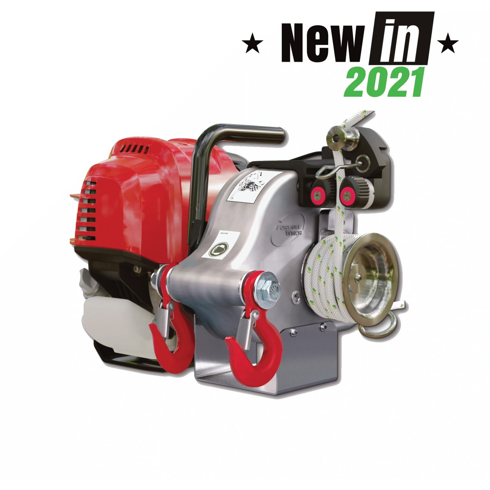 PCW4000 逆回転防止機能付き ポータブルウィンチ 1台 Portable Winch(ポータブルウィンチ) 【通販モノタロウ】