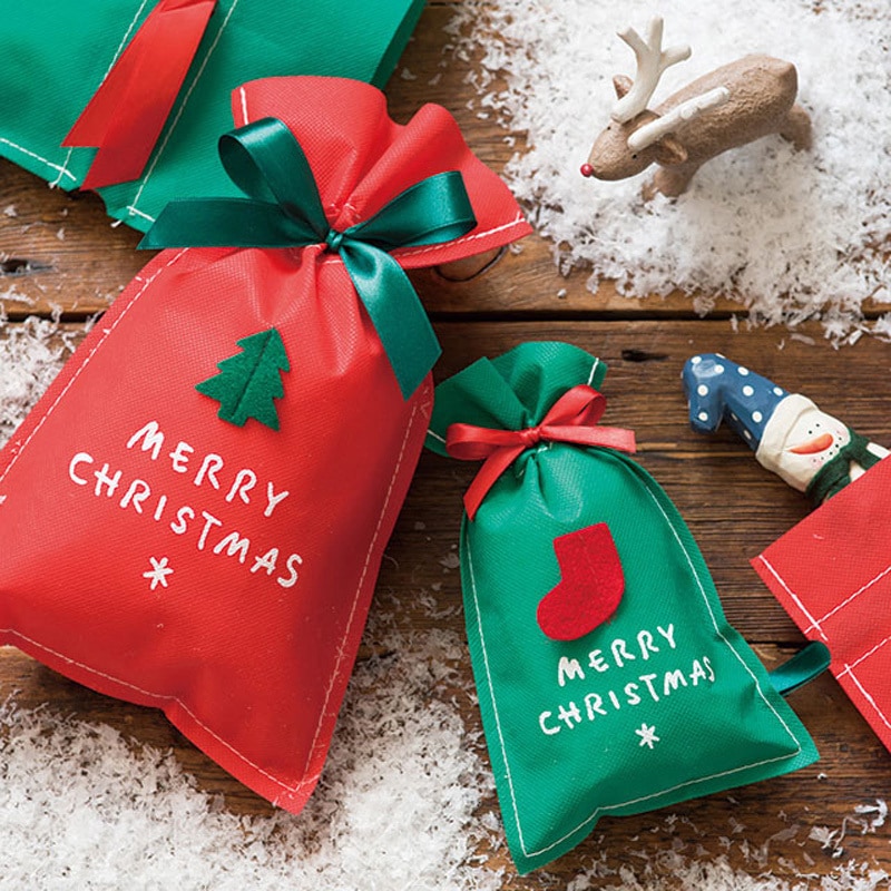 XR-SS シンプルクリスマスレッド不織布バッグ HEADS(ヘッズ) サイズSS