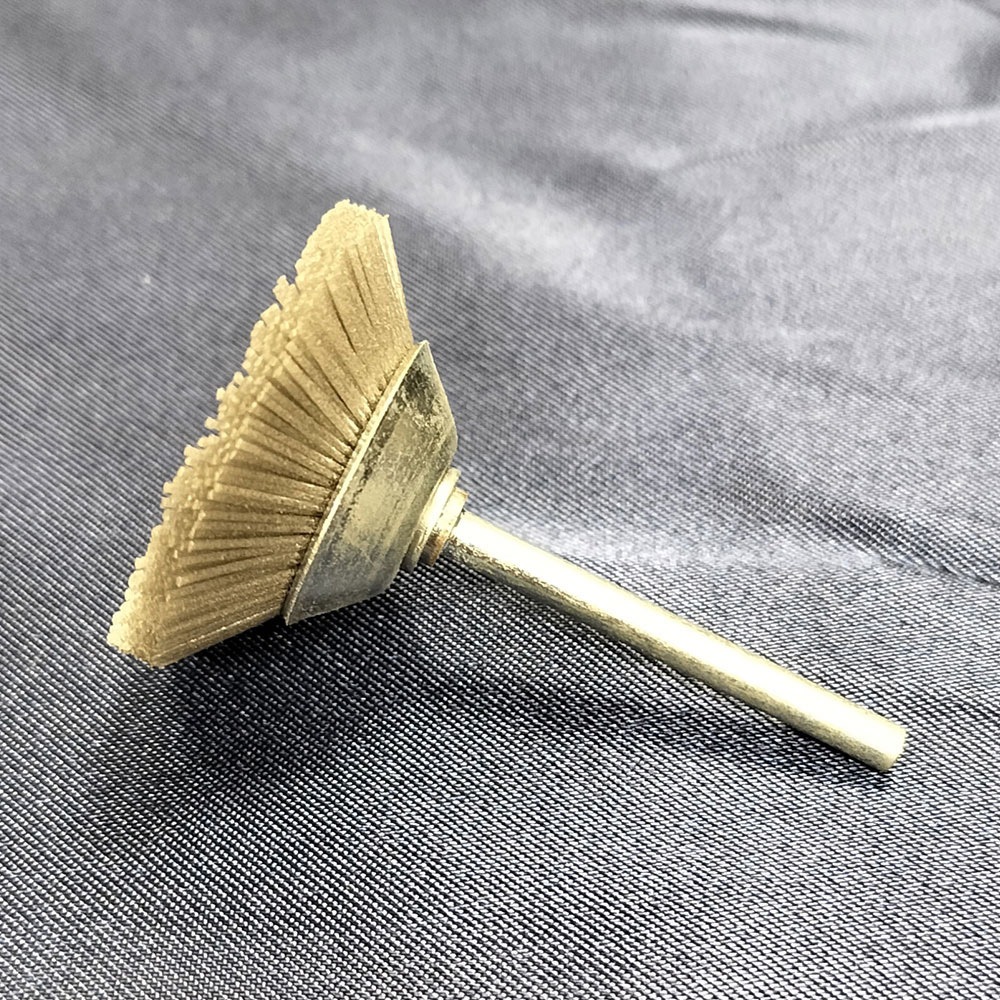 BSD-020 ダイヤ毛材 軸付ミニベベルブラシ 高島産業 軸径3mm外径20mm 1本 BSD-020