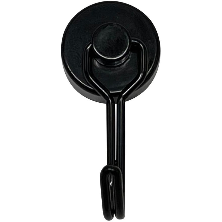 F13062 マグネットフック ブラック ZATTA 強力 直径20mm 1個 F13062