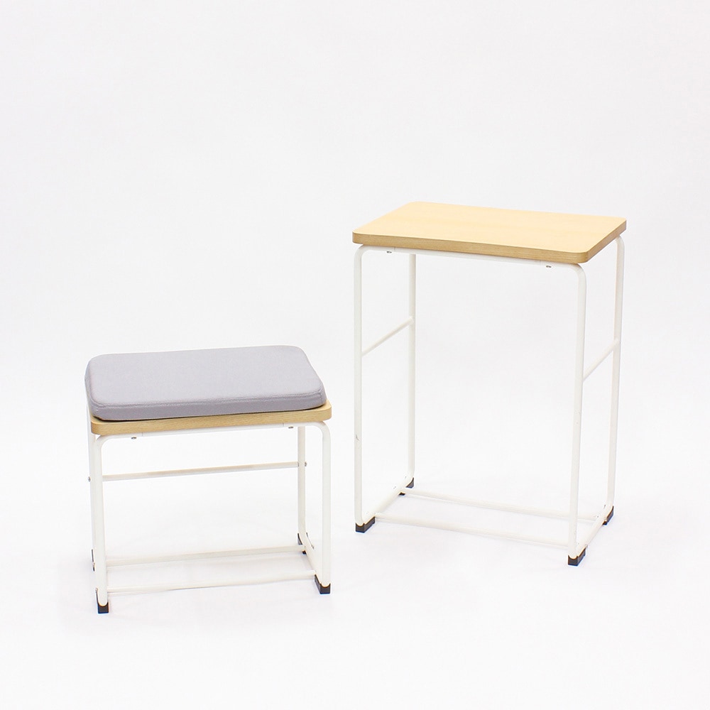 YUB-MS-NA-A テレワークデスク  ユビック デスクM・S ＜お客様組立商品＞ イトーキ 幅476mm 天然木突板 高さ650mm奥行365mm  YUB-MS-NA-A