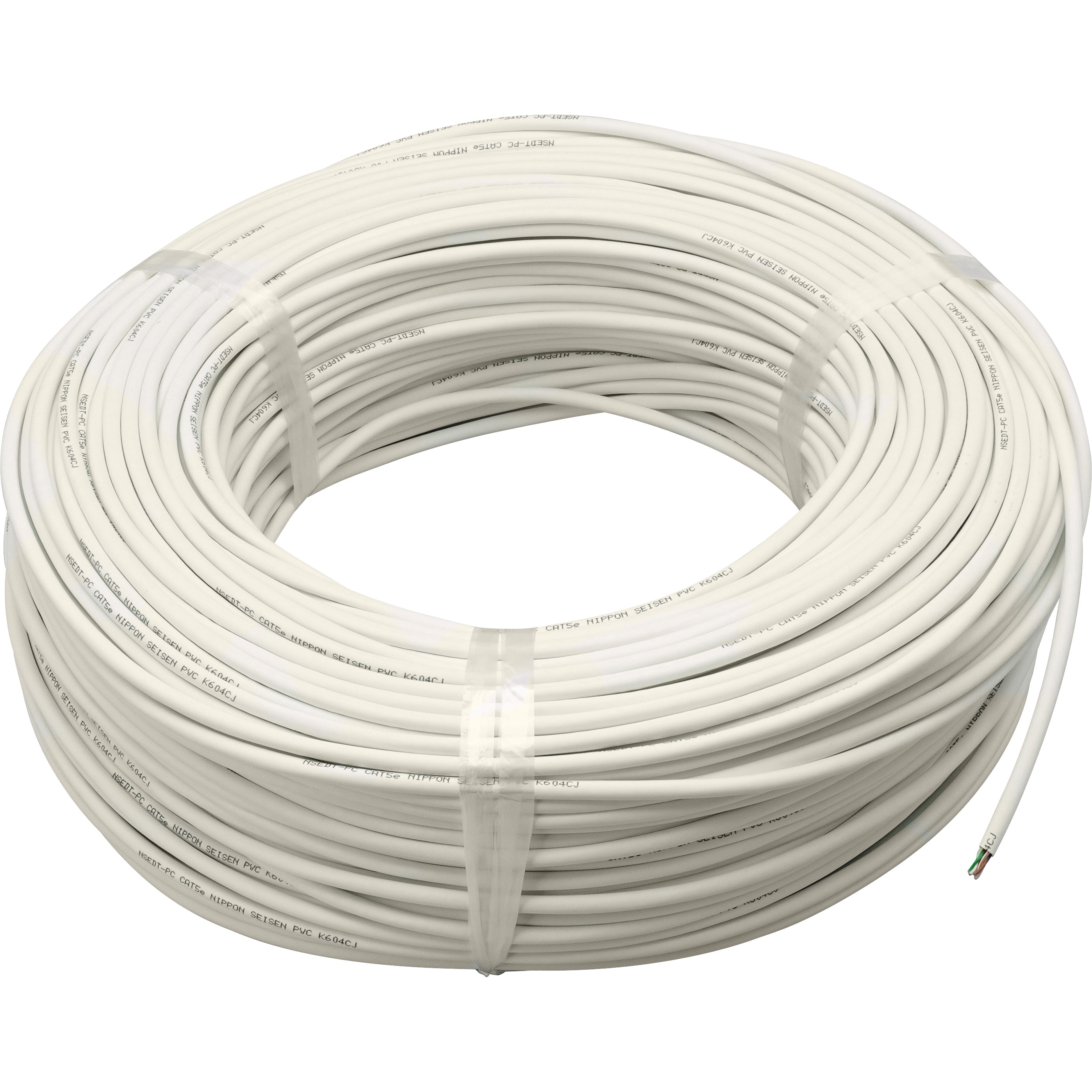 日本製線　 Cat5e 4P NSEDT-PC 200m 4P NSEDT-PC WH Cat．5eU/UTP 4P撚線ケーブル 200m/箱 日本製線 規格