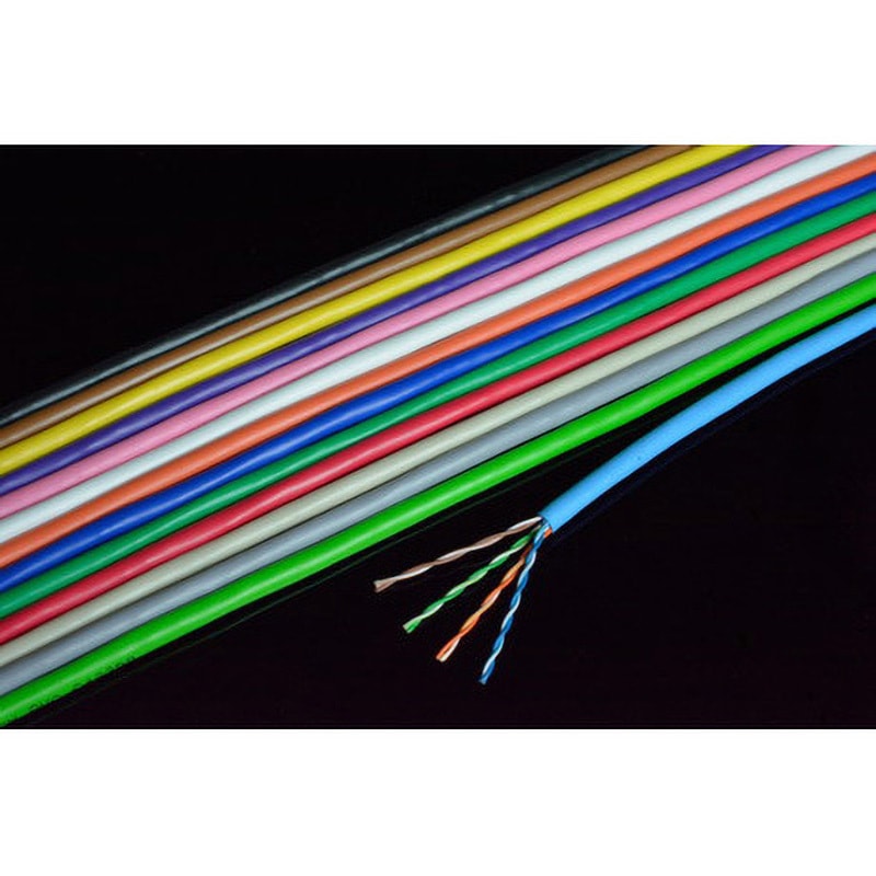 0.5-4P NSEDT (BK) Cat．5eU/UTP 4P屋内ケーブル 300m/箱 日本製線