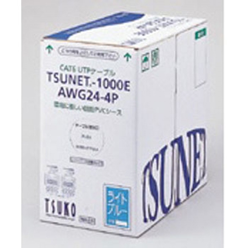TSUNET-1000E AWG24-4P (ピンク) CAT6 UTPケーブル 300m巻 通信興業