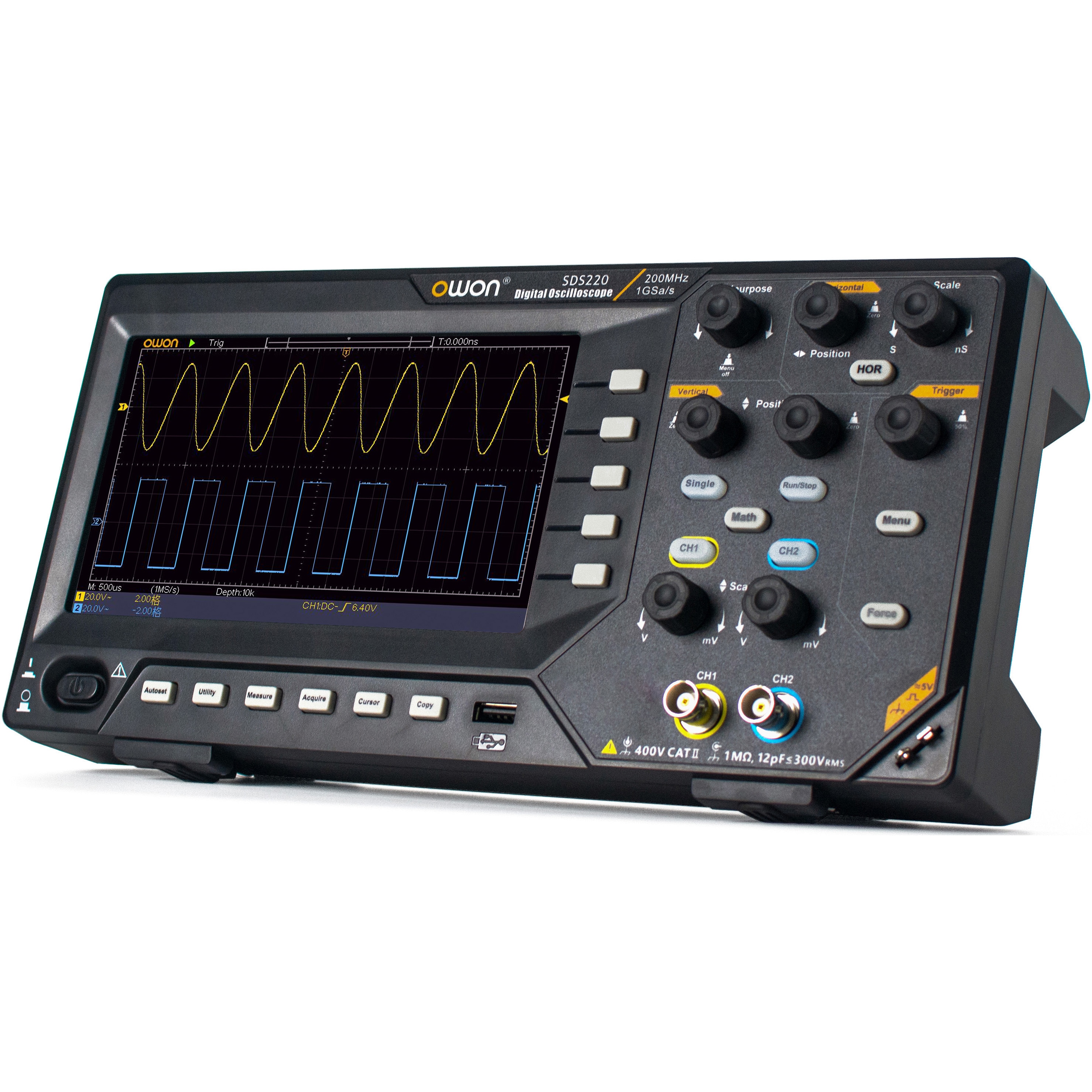 SDS220 デジタル・オシロスコープ SDS200シリーズ (100MHz～200MHz、1G