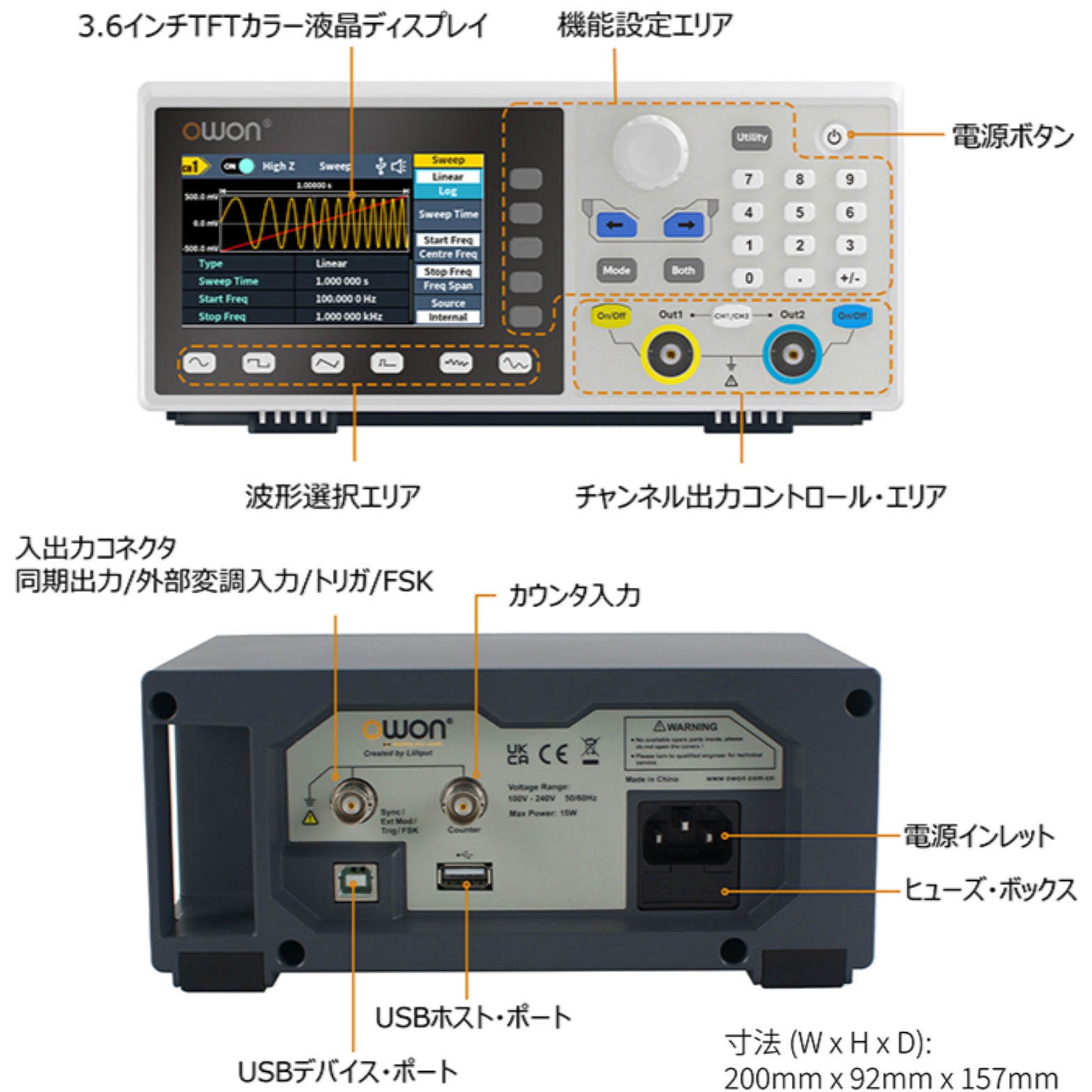 DGE3062 任意波形ファンクション・ジェネレータ DGE3000 シリーズ