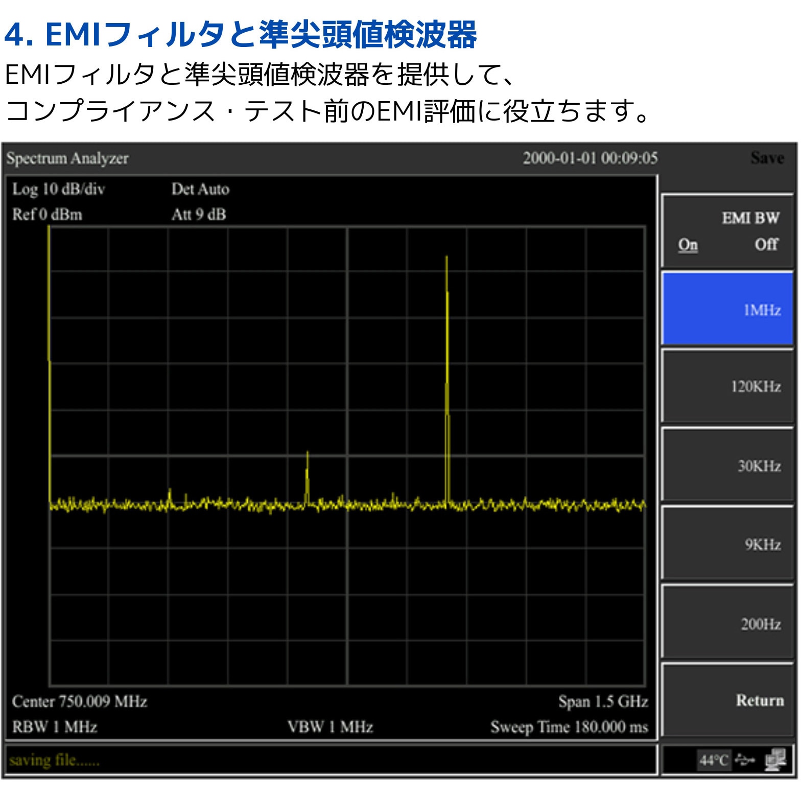 XSA1032P-TG ベンチトップ・スペクトラム・アナライザ XSA1000P