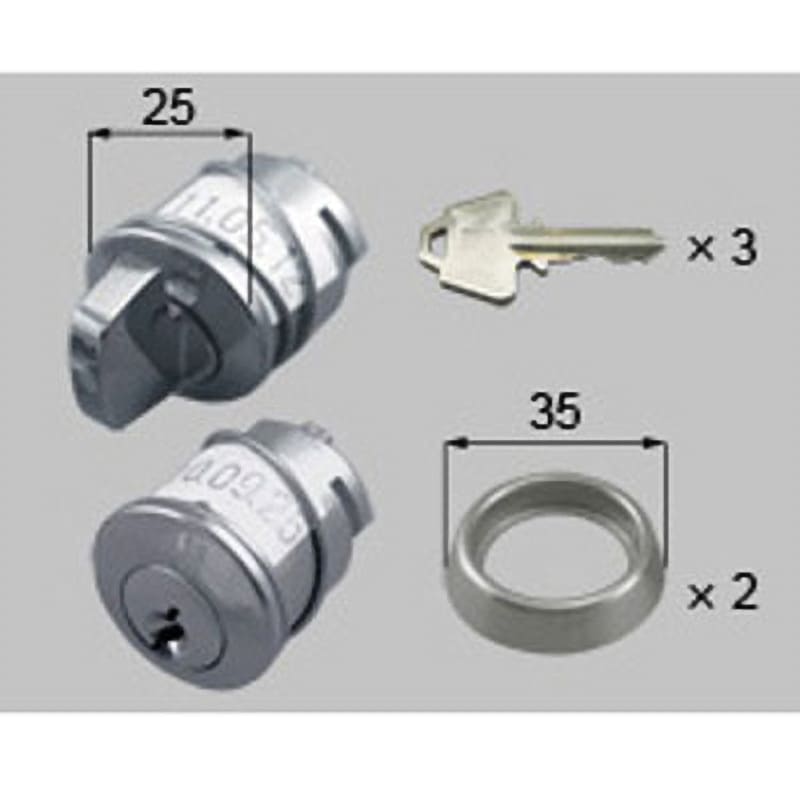 H8DL162P2 シリンダー錠 新日軽(LIXIL) シルバー色   H8DL162P2