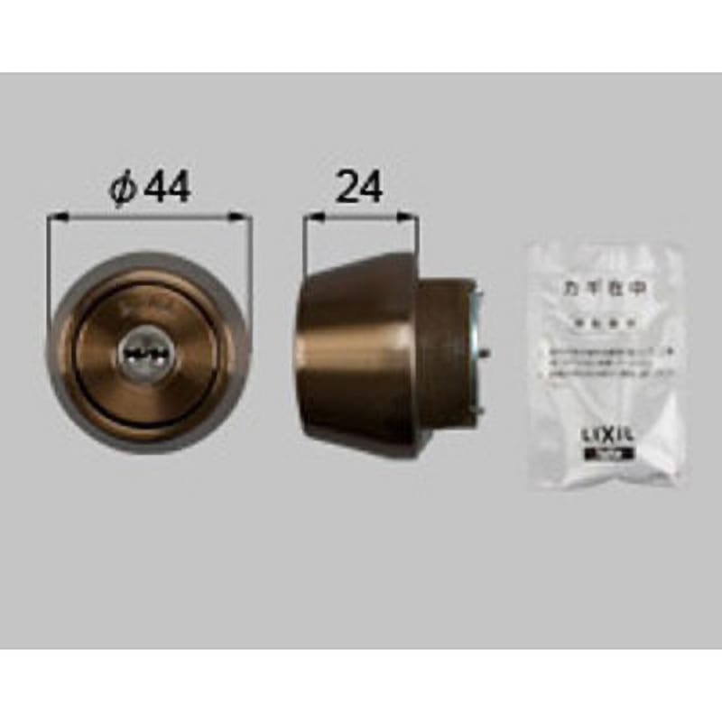 DCZZ0046 交換用シリンダー46用 TOSTEM(LIXIL) ブロンズ色