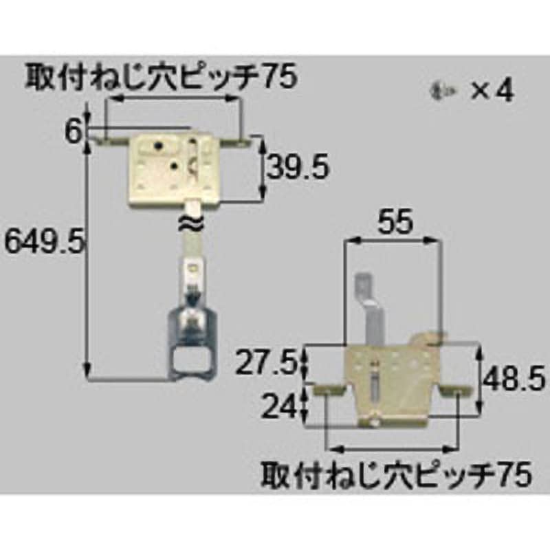 定番日本製トステム(現LIXIL)雨戸用下錠　GAAZ25　未使用品　50個まとめ売り 業者さんもOK!! 雨戸