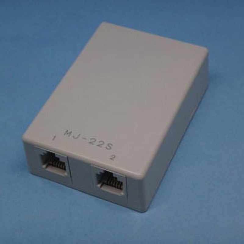 MJ-22S(M) モジュラーローゼット 露出タイプ 1個 東名通信工業 【通販