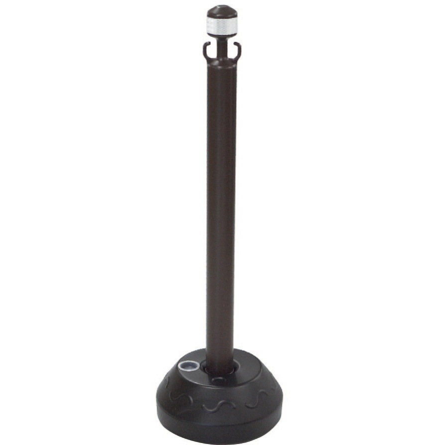 CP-BW-10 AZチェーンポール ブラスト興業 ブラウン色 ポール高さ800mm