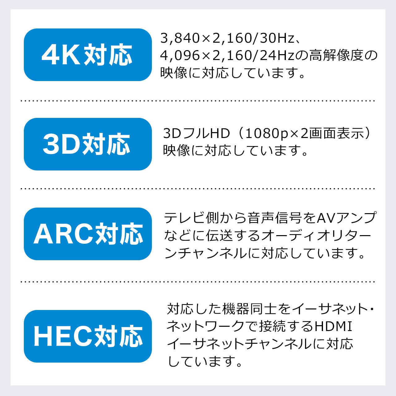 500-HDMI013-10 HDMIアクティブケーブル サンワダイレクト ブラック色