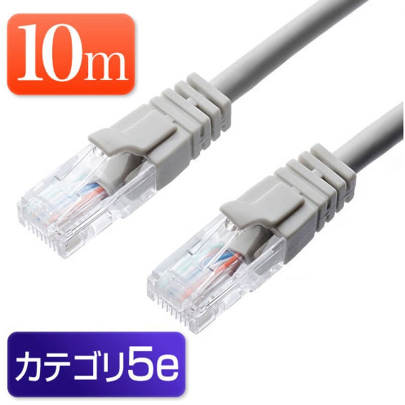 500-LAN005 LANケーブル サンワダイレクト コネクタあり ライトグレー