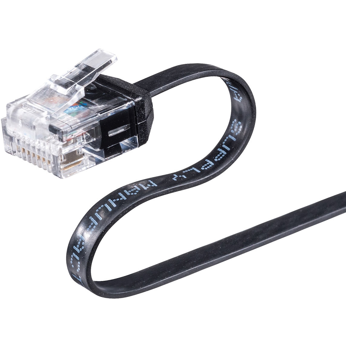 500-LAN6AFL-01 LANケーブル サンワダイレクト ブラック色 規格CAT6A