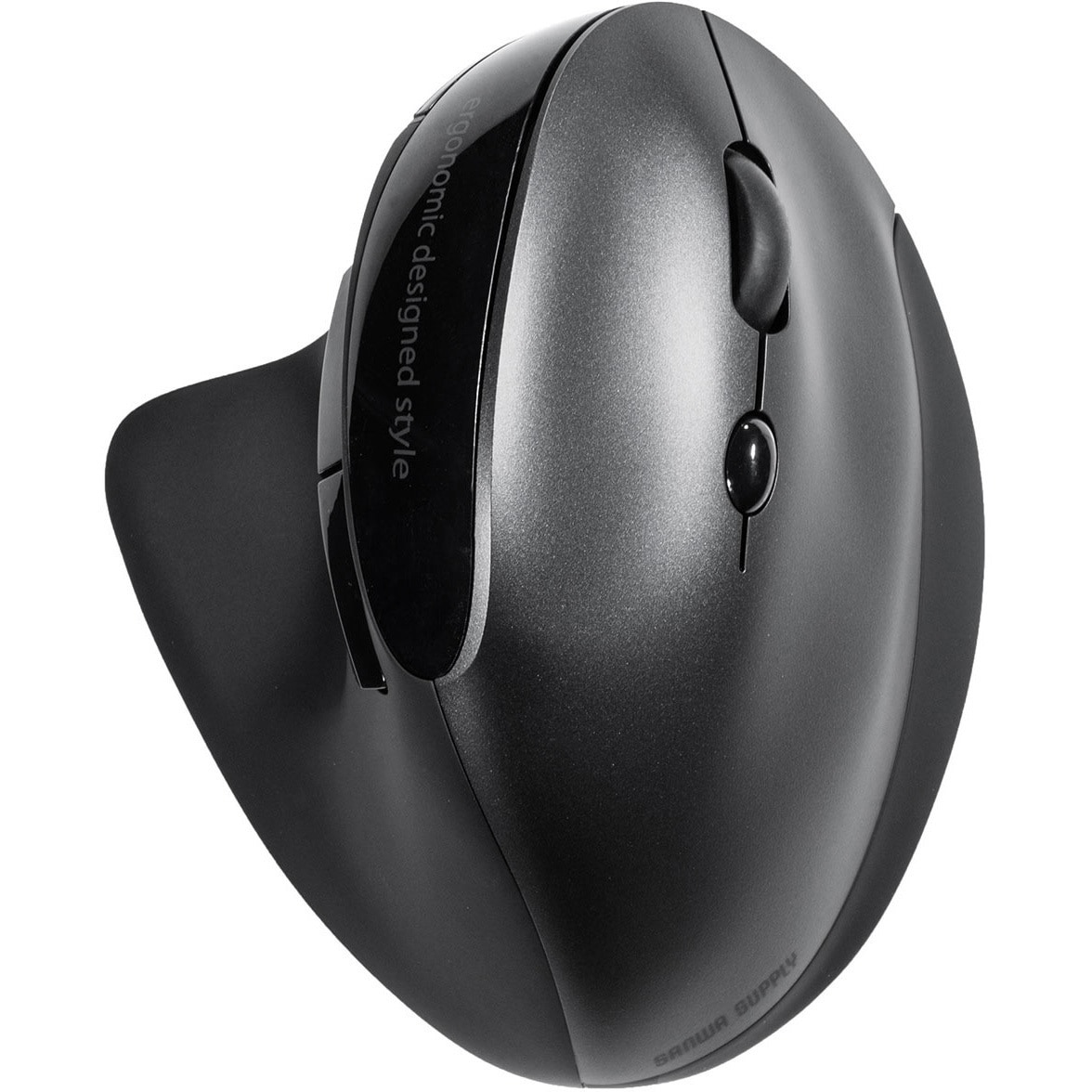 マウス MA-EWBBS522BL【静音ワイヤレス コンボ 小型エルゴノミクスマウス