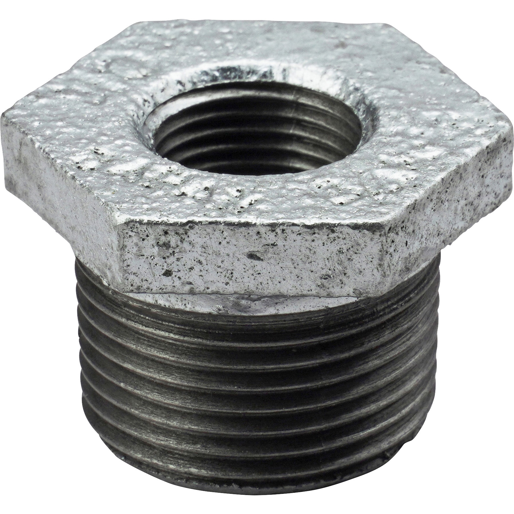 縁頭鐺3点セット　菊水　(40mm) 　nky-48 ブッシング3/4×3/8 ブッシング 可鍛鋳鉄製管継手 白 モノタロウ