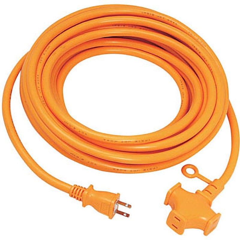 KM20-10 デカ太延長コード KOWA(宏和工業) 3ツ口 屋内用 15A 黄色 長さ