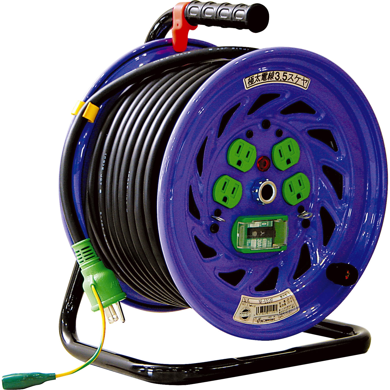 NF-EB34F 電工ドラム 日動工業 4口 アース付