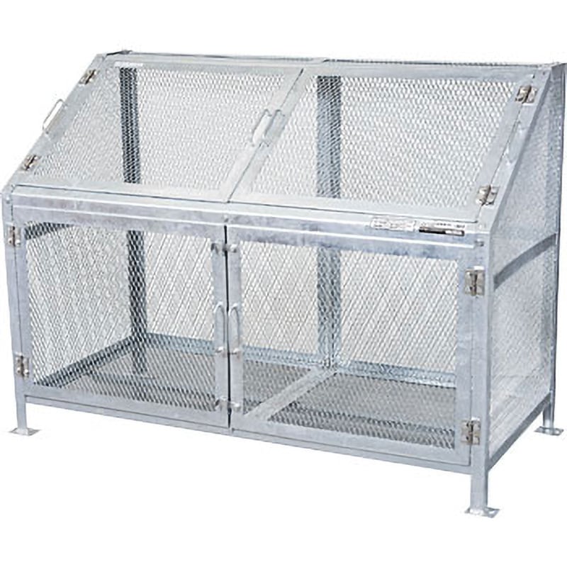 KDB-1500N メッシュゴミ収集庫 お客様組立品 グリーンライフ 容量750L 集積保管庫   KDB-1500N