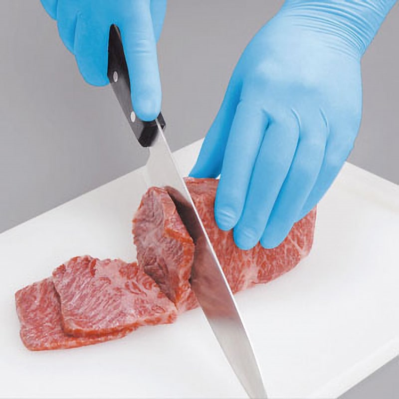 2152M バリアローブ ニトリルPF レギュラー ブルー リーブル 100枚入