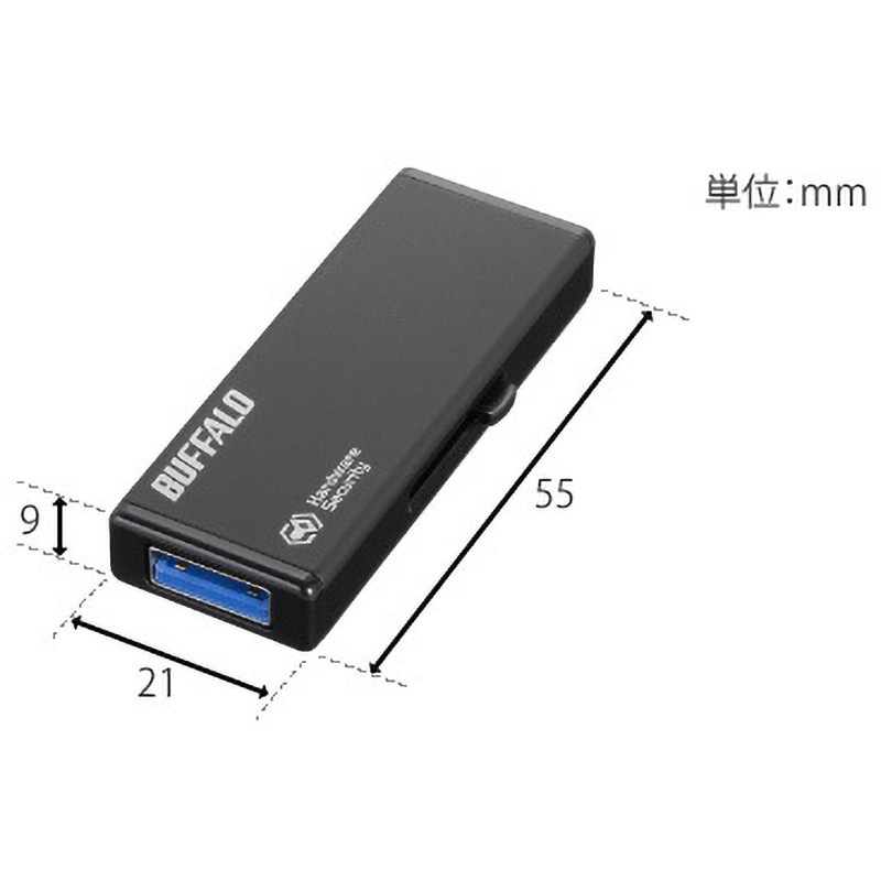 RUF3-HSL32G ハードウェア暗号化機能搭載USB3.0対応 セキュリティーUSB 