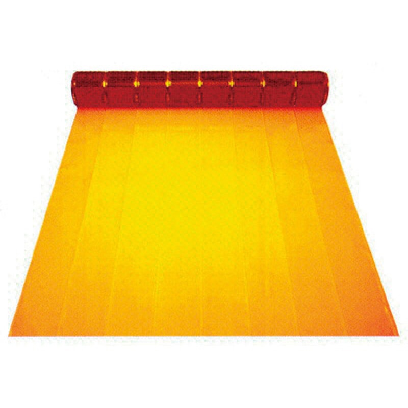 OR-RU3 アコーディオン式カーテン”オレール” アキレス オレンジ色 幅1180mm長さ12m  OR-RU3