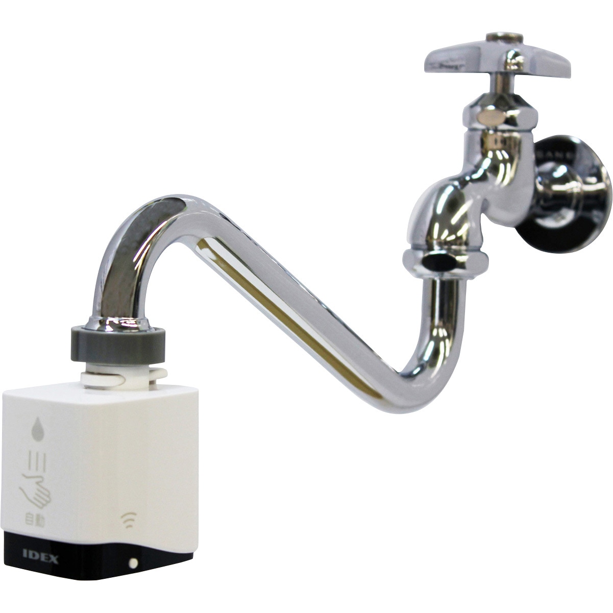 MP-320WS-18LS 自動水栓水ぴた 丸型蛇口交換セット 下向き IDEX 電池式