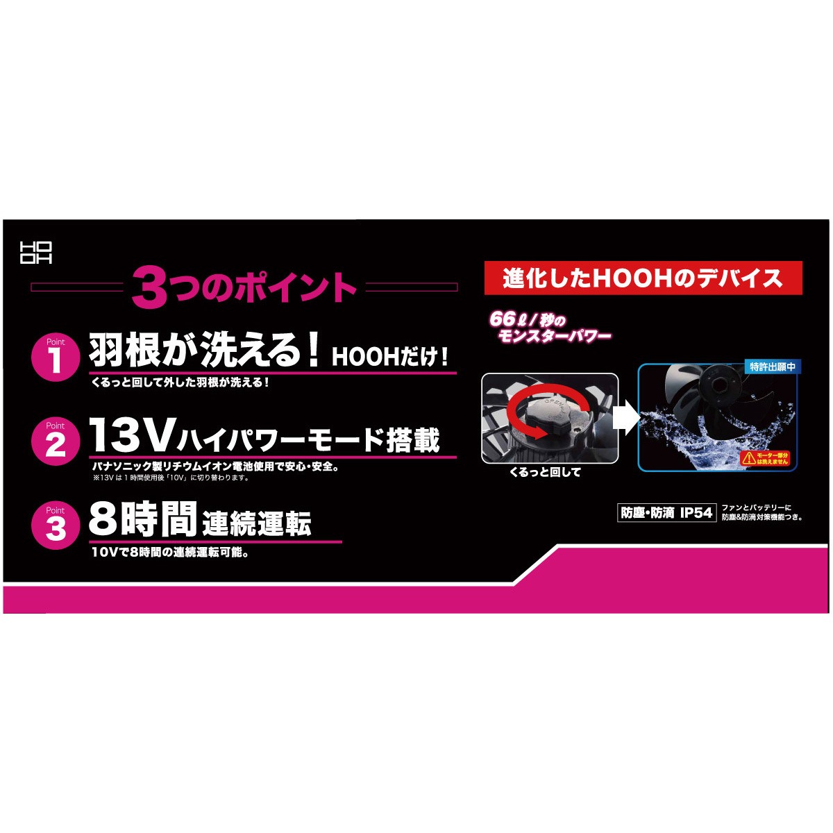 2セット Hooh 13V と10V ファンセット バッテリー付き（楽天市場