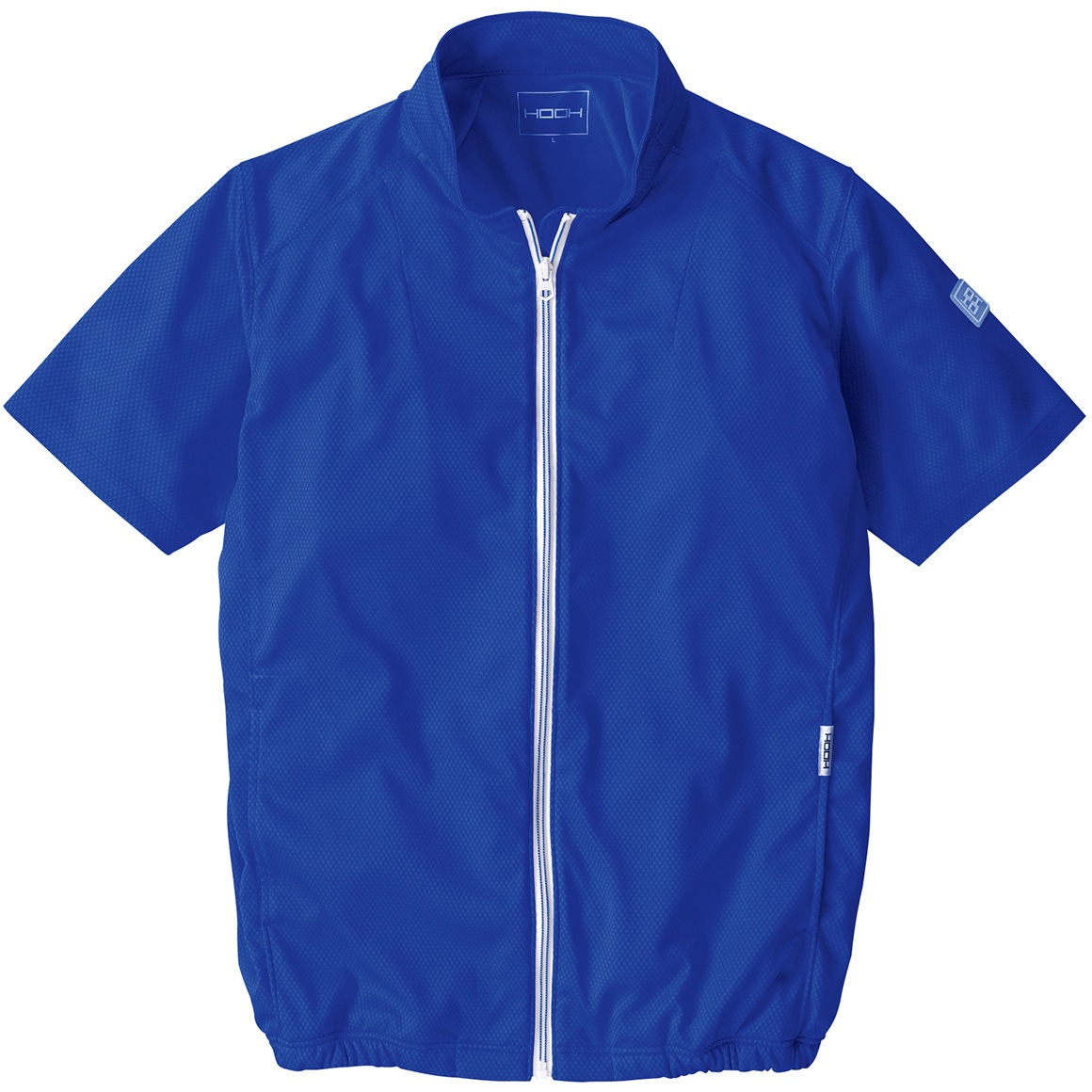 V771 HOOH 半袖ニットブルゾン V771 村上被服 服のみ ポリエステル100