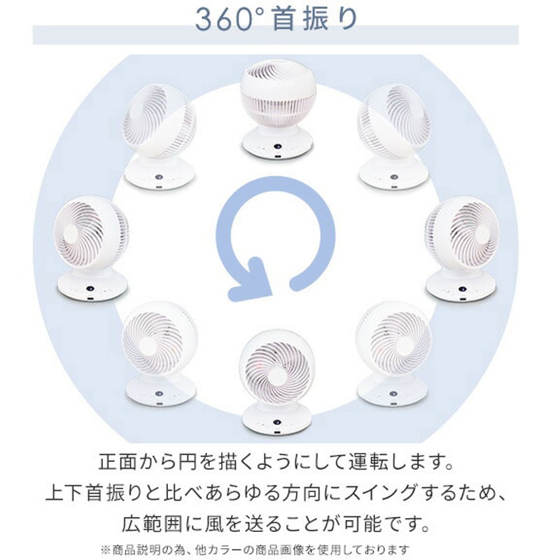 YAR-CD20ES(MG) サーキュレーター 首振り360度 DCモーター 全分解