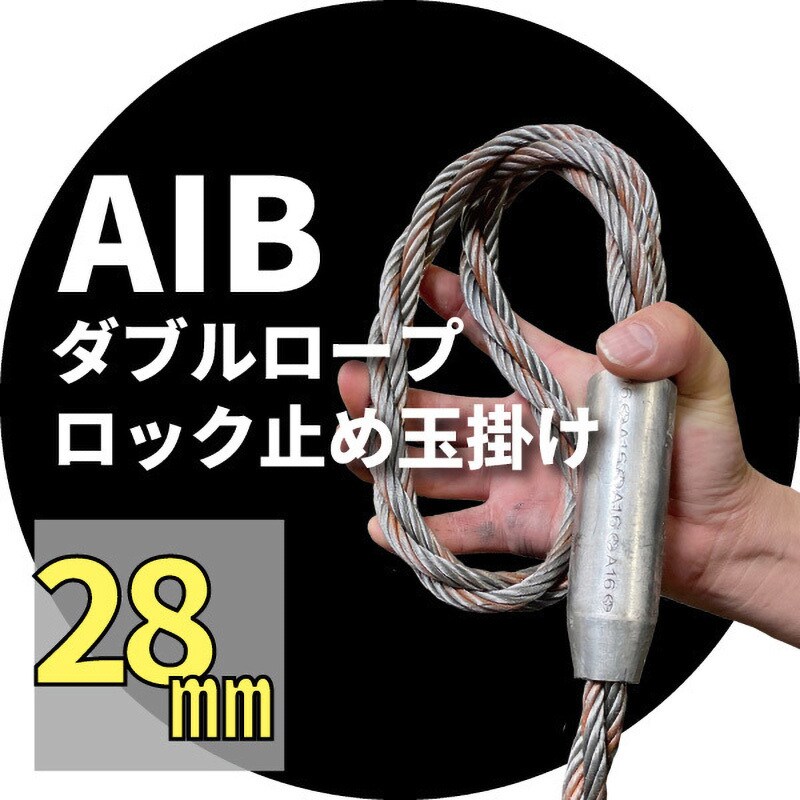 28991 玉掛ワイヤー(ダブルロープ 安全ひげなしテーパーロック 28991 玉掛ワイヤー(ダブルロープ 安全ひげなしテーパーロック