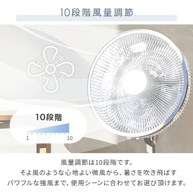 YLX-AJD30E(IG) 扇風機 DCモーター 節電センサー 左右自動首振り