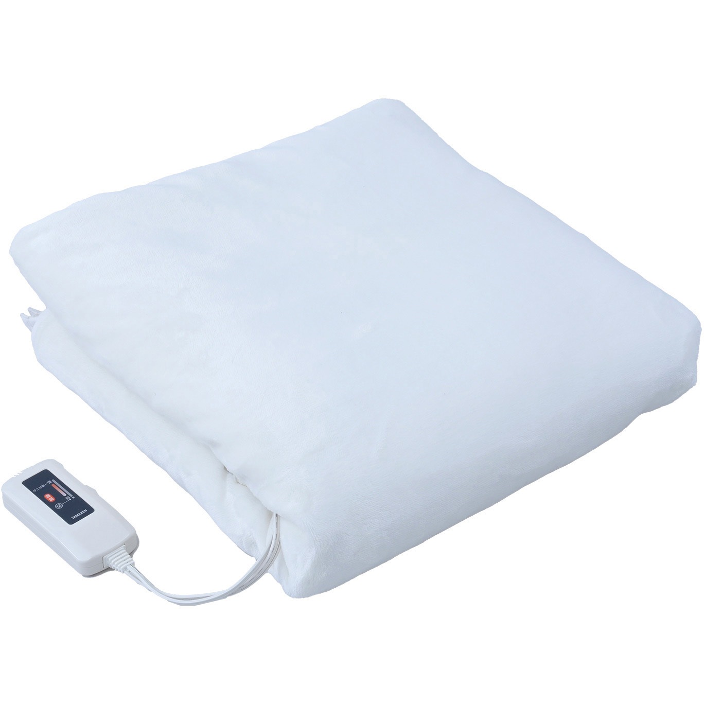 山善 フランネル 電気掛敷毛布 ホワイト 188×130cm YMK-FK43K 【公式通販】