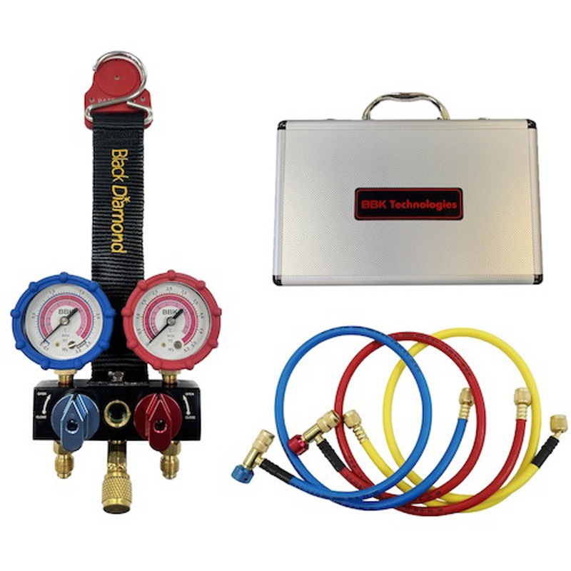 SGM-SE サイトグラス付ミニマニホールドセット BBKテクノロジーズ 対応冷媒種別R-32 R-410A ゲージ径50mm  SGM-SE