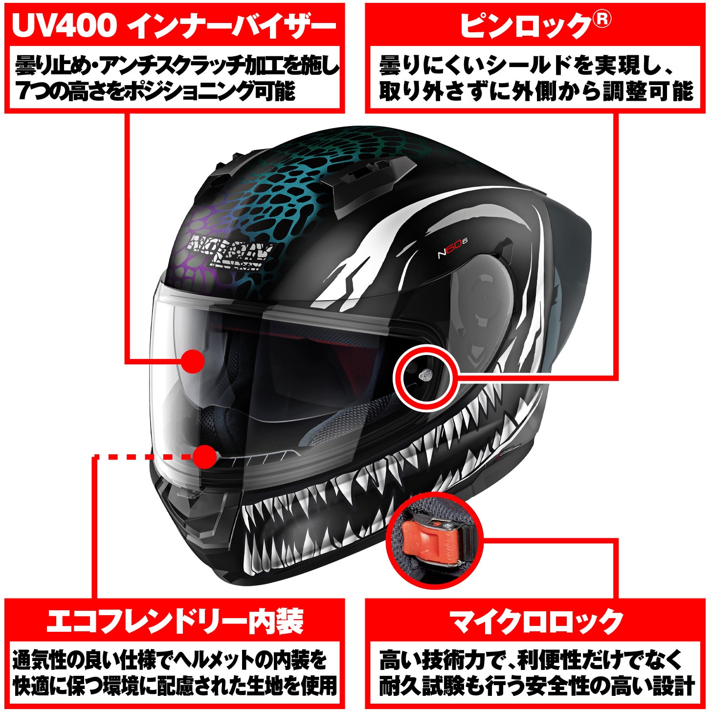 45602 N606SP RAVENOUS NOLAN XL - 【通販モノタロウ】 45602 N606SP RAVENOUS NOLAN XL - 【通販モノタロウ】