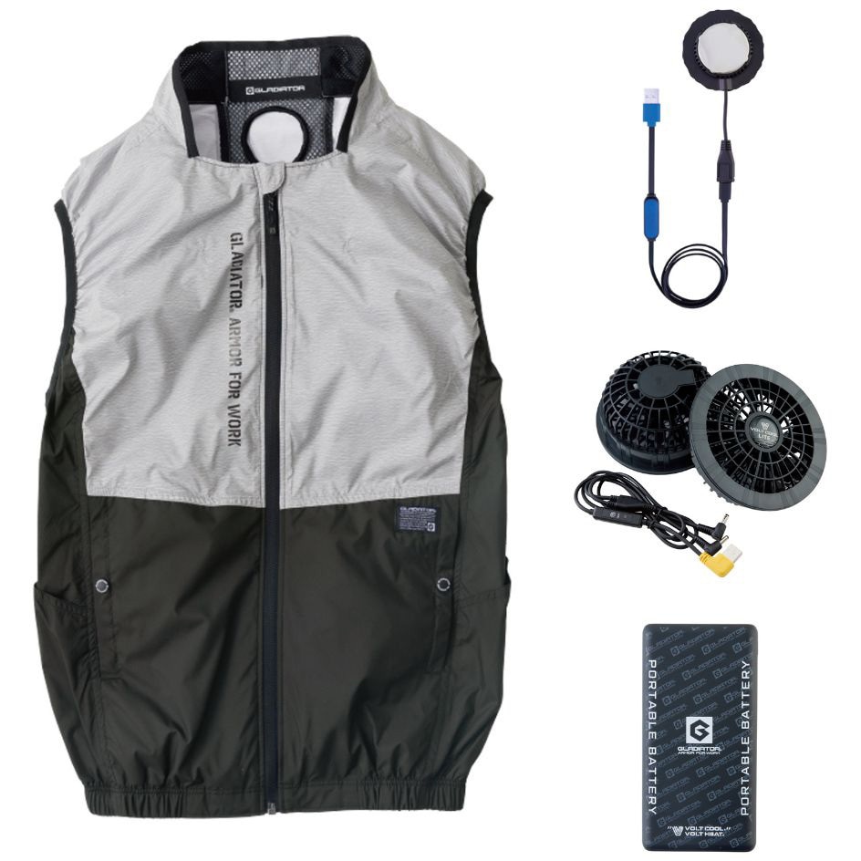 15種セット コーコスボルトクールLITEプラス ペルチェベストG244429ファン