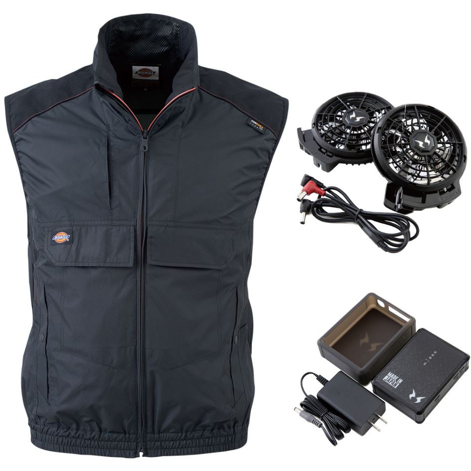 Dickies フード付き半袖ブルゾン＋ファン+24vバッテリーセット Dickies フード付き半袖ブルゾン＋ファン+24vバッテリーセット